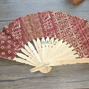 Bali Fabric Vintage Fan